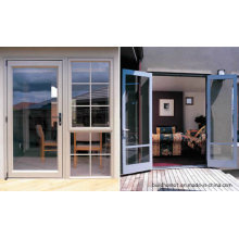 Insulated Blue Tinted Double Glass Smooth Sliding Aluminium Doors